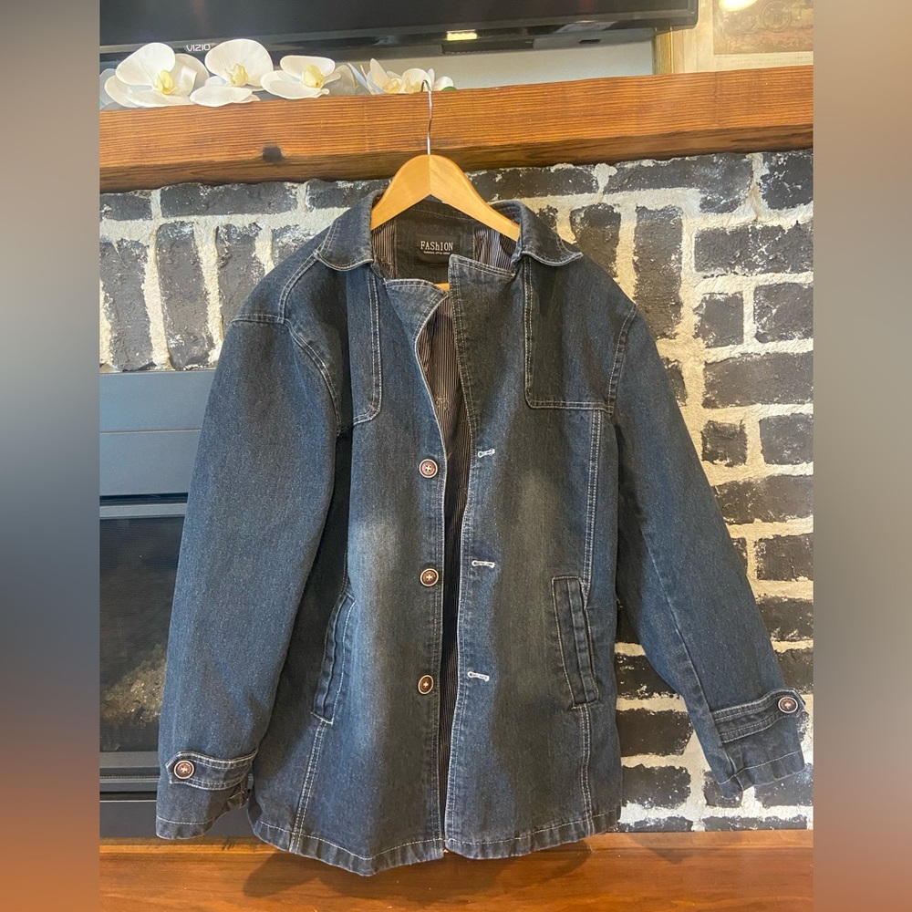 Vintage icon vogue denim button jacket